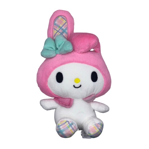 Sanrio Other - Sanrio My Melody Pink Bunny Plush Pastel Plaid Kawaii Stuffed Animal  - N